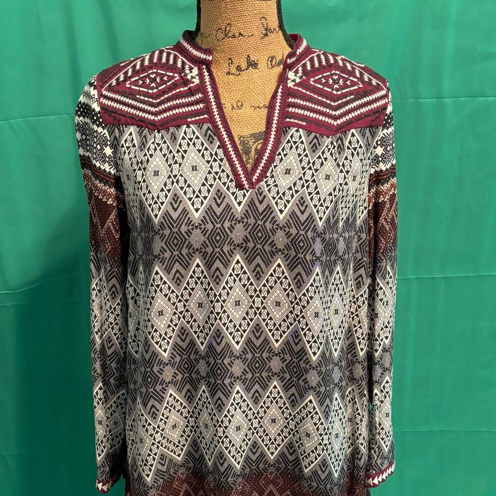 THML Beautifully Embroidered Lightweight Tunic SZ: Small